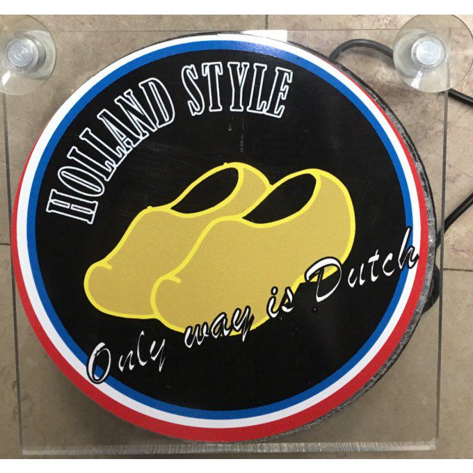 Plaque lumineuse holland style sabot 17X17CM