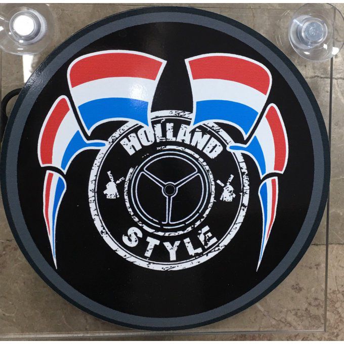 plaque lumineuse holland style drapeaux 17X17CM