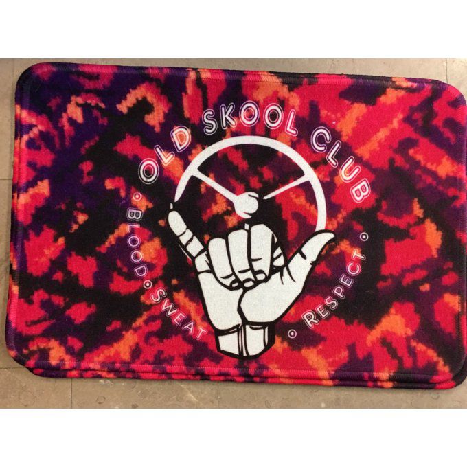 Tapis de sol 60X40CM OLD SKOOL CLUB ROUGE