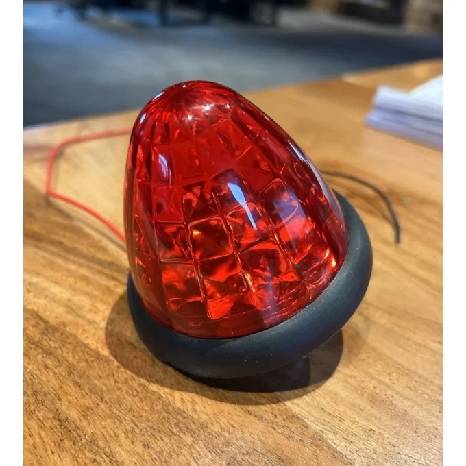 Feux led crystal 80mm interieur rouge