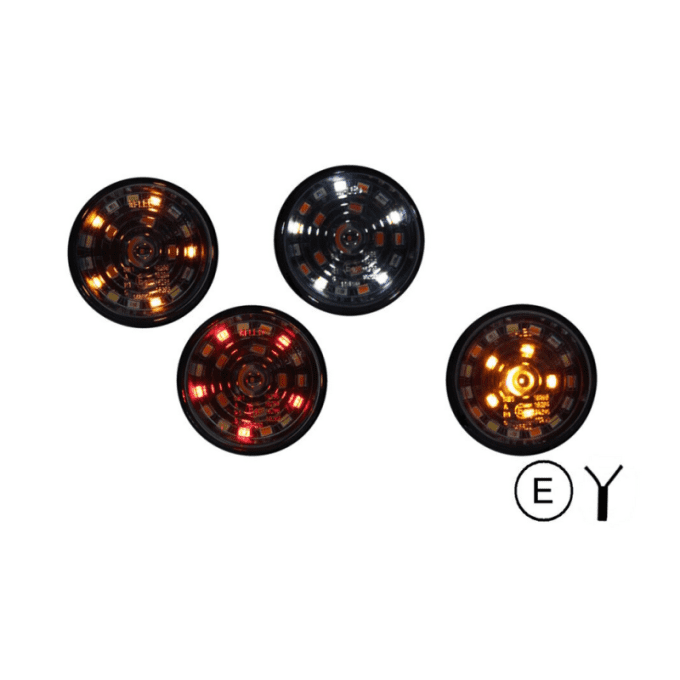 Module tricouleur et clignotant dark fume 