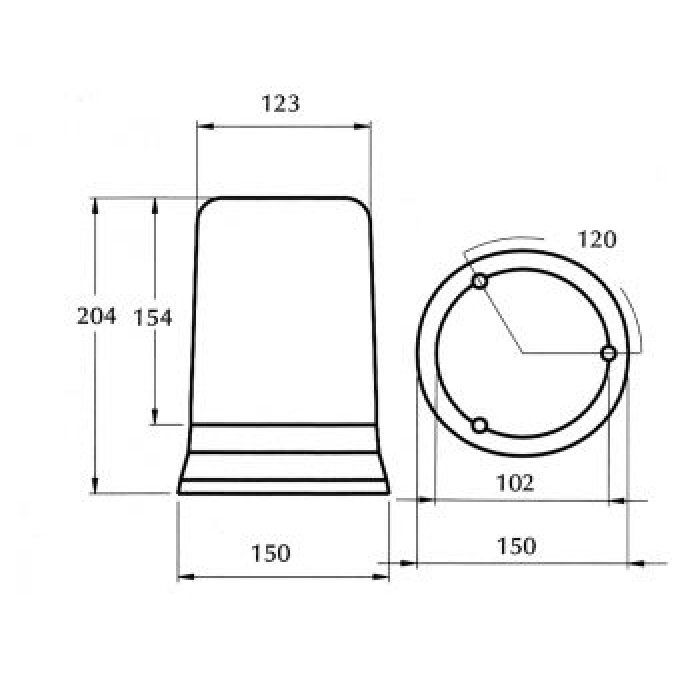 Gyrophare a ampoule 