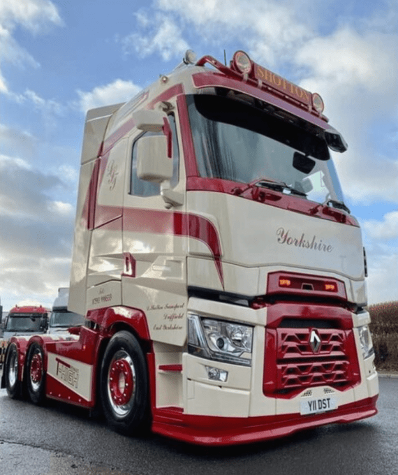 Spoiler rajout pare choc adaptable Renault range T Type 2 9cm de haut 