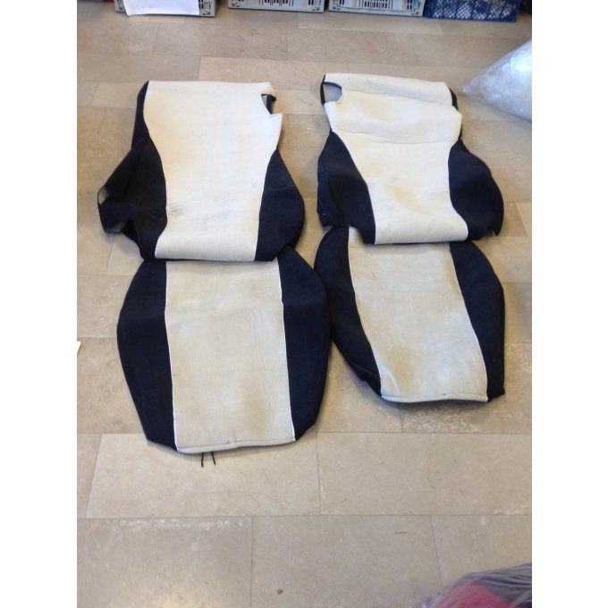 housses de sièges adaptable Daf à partir de 2012 grammer en tissus marron.beige