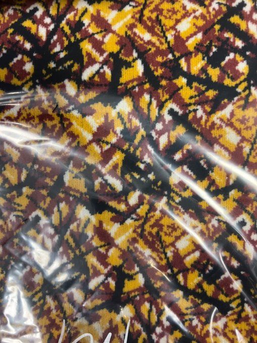 Tissu danois, couleur jaune, coupé en 1 m sur 1,40 m