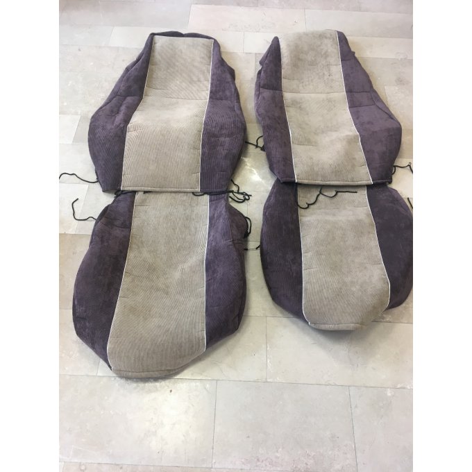 Housses de sièges adaptable daf avant 2012 marron/creme fonce en stock