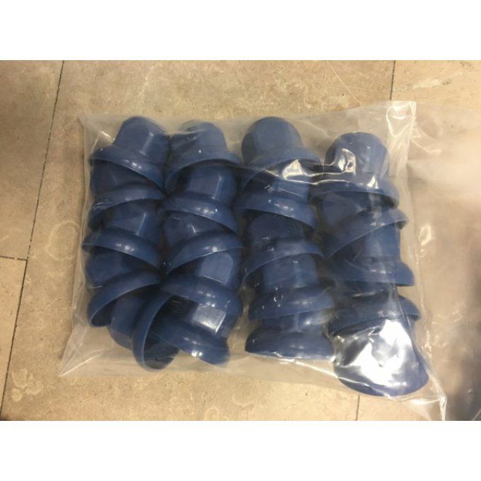 Cache écrou plastique bleu n33