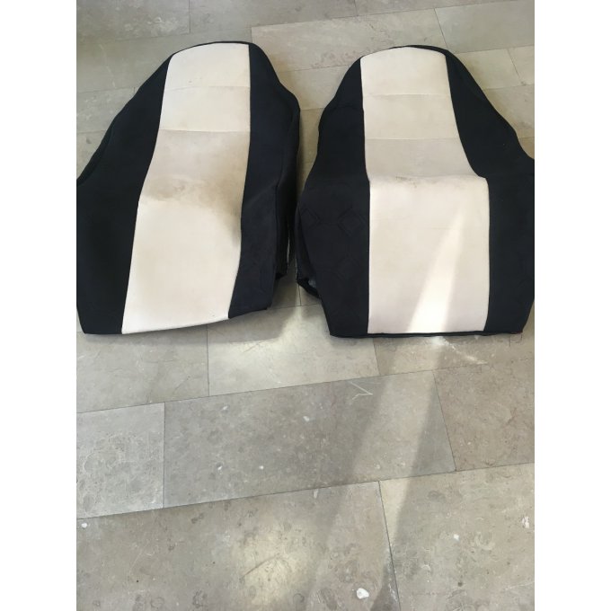 housse de sièges adaptable daf pour sièges isiri noir/creme en stock