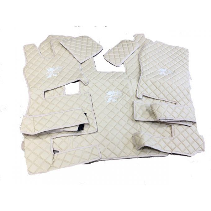 Tapis capot moteur et bas de siege gamme aux10 beige matelasser R3 2013/2017 manuel