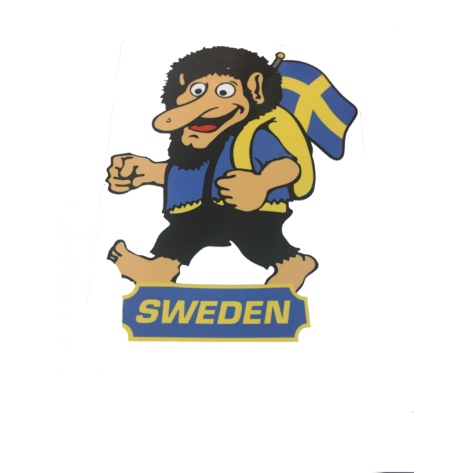 Autocollant SWEDEN TROLL