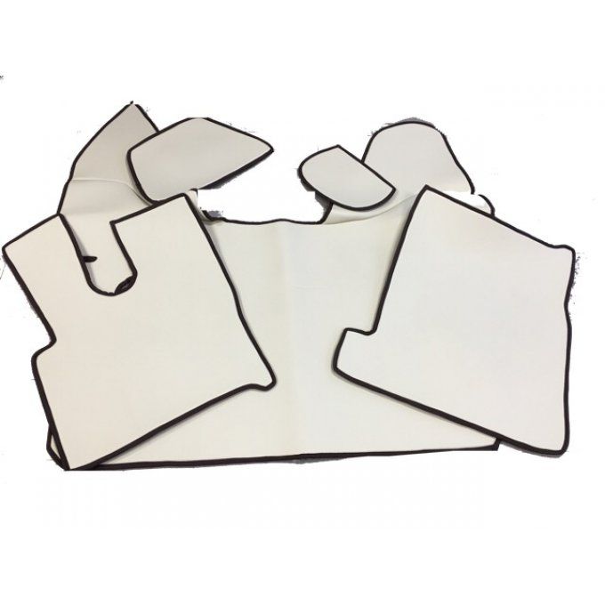 Tapis capot moteur et bas de siege gamme aux10 beige lisse contour marron XF EURO6 2013/2017 manuel