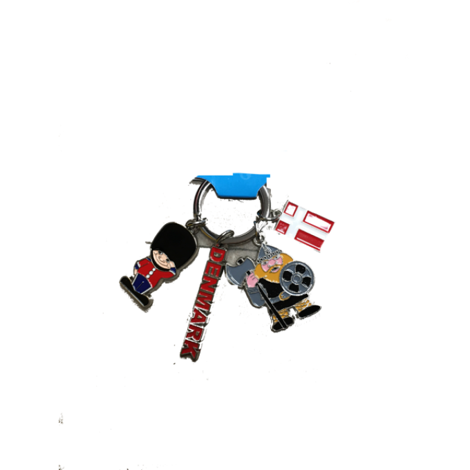 Porte clef 4 support denmark metal