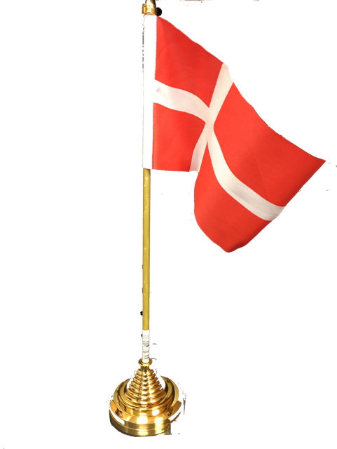 Drapeaux danemark avec support plastique 31cm