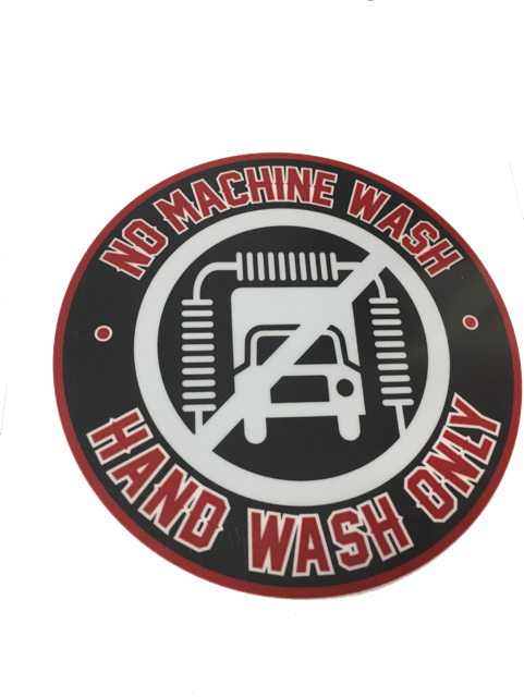 Autocollant no machine wash