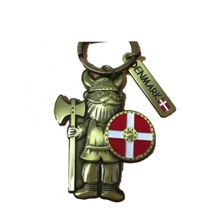 Porte clef viking bouclier metal