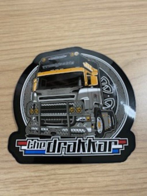 Autocollant the drakkar 10X10cm