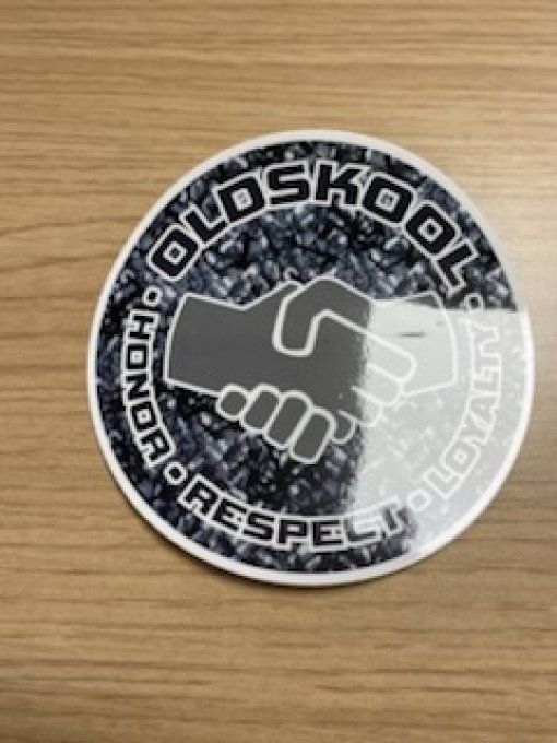 Autocollant gris Oldskool