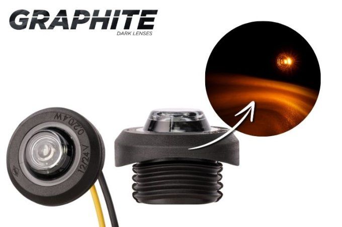 Feu de position ld 2632 orange graphite