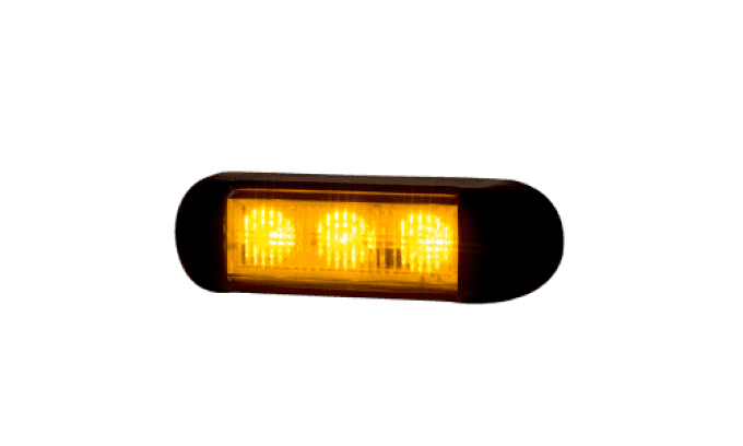 Feu 3 led orange horpol LDO 2675