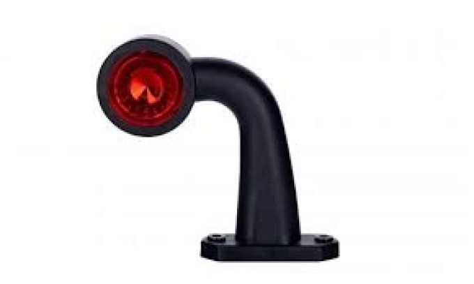 Feu de gabarit coudé court, blanc et rouge à led droit horpol LD723/P