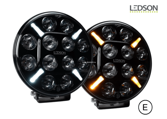 LEDSON POLLUX9+ GEN2 - LED LONGUE PORTÉE AVEC FEU DE POSITION BLANC ET ORANGE - 120W