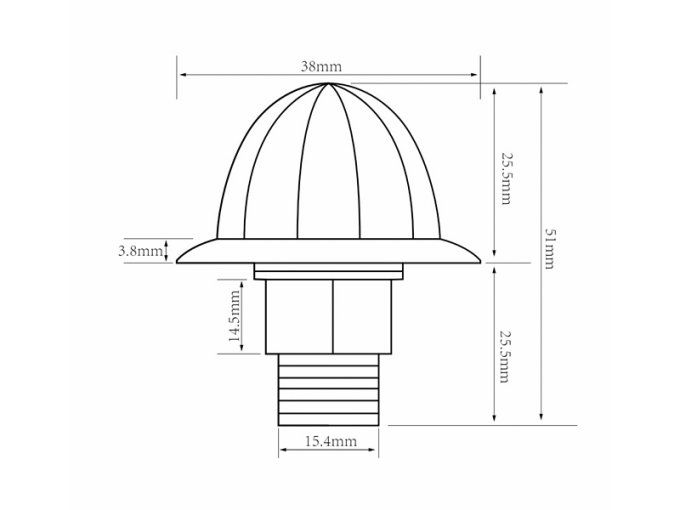 Mini melon rouge led 24volt