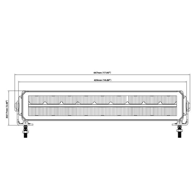 Barre a led 3 position Nightser 17"