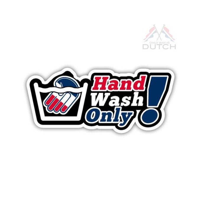 Autocollant Hand wash only !