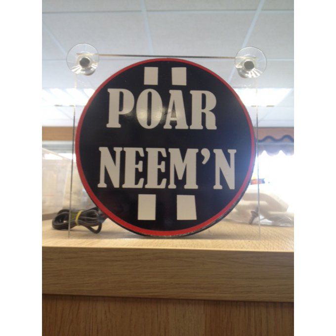 PLAQUE LUMINEUSE POAR NEEM'N 17X17CM