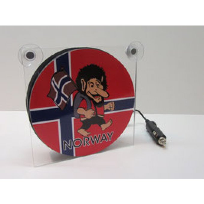 PLAQUE LUMINEUSE HOLLANDAISE 17X17CM TROLL NORWAY