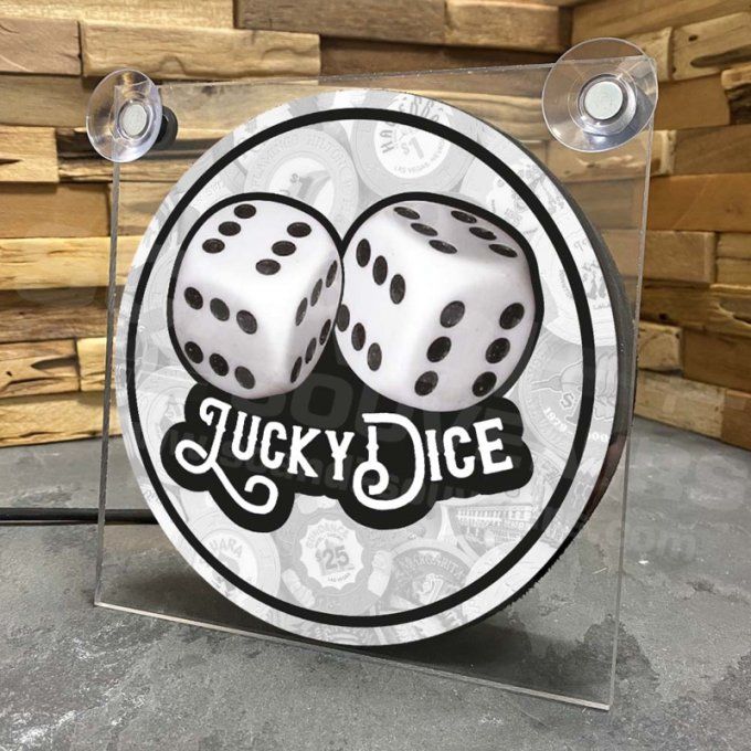 plaque lumineuse lucky dice  24V