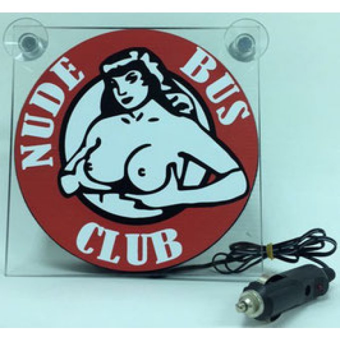 PLAQUE LUMINEUSE HOLLANDAISE 17X17CM NUDE BUS