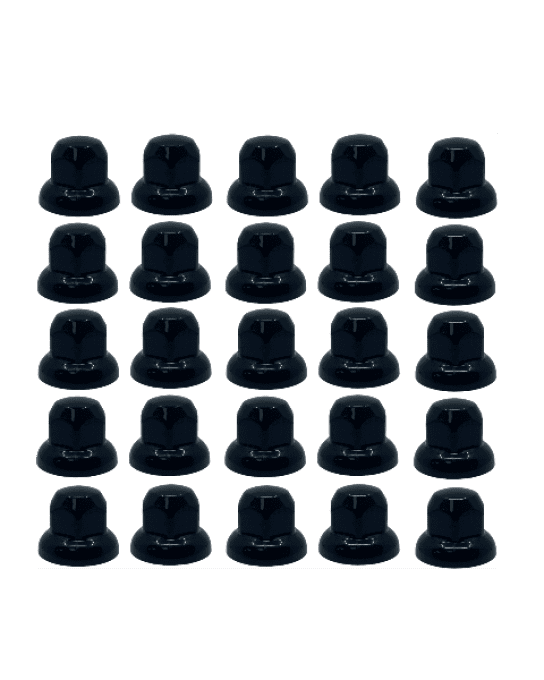 Cache écrou plastique noir 32 mm lot de 20