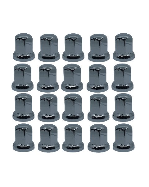 Cache écrou plastique chrome 32mm lot de 20 - Trucketvanshop