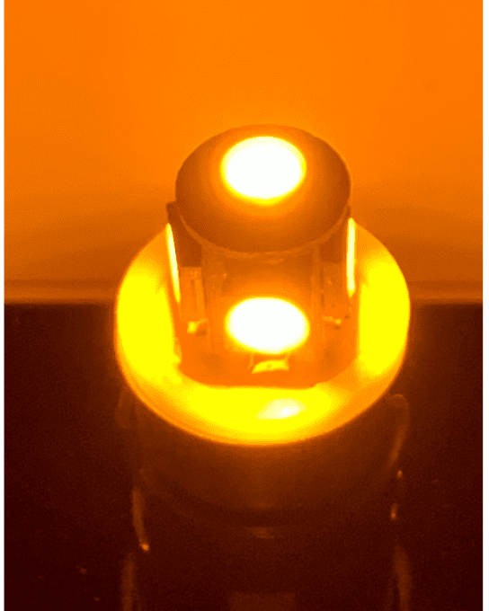 Ampoule BA15s 5 LED 12-32 Volt orange