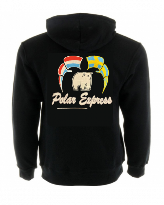 Gilet à capuche  broder Polar express taille S