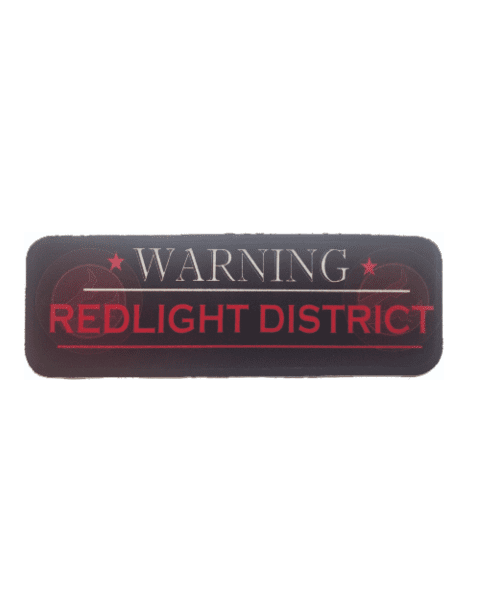 Tapis tableau bord warning redlight district 60X20
