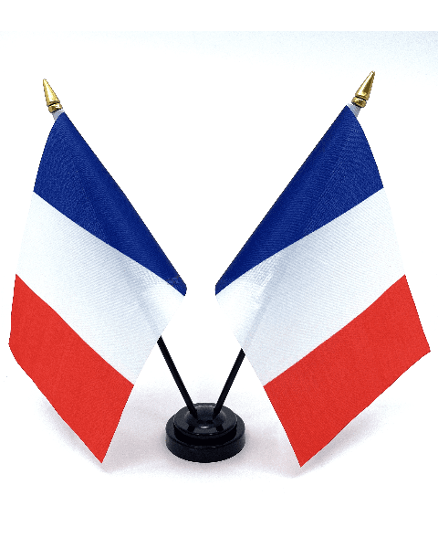 Drapeaux sur socle noir France - Trucketvanshop