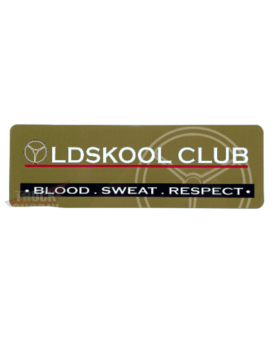 Plaque aluminium Oldskool club 30X10CM