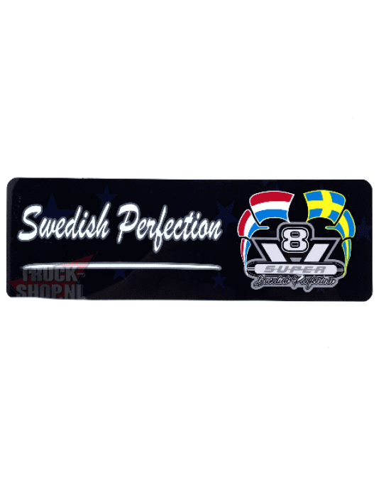 Plaque aluminium SWEDISH  30X10cm