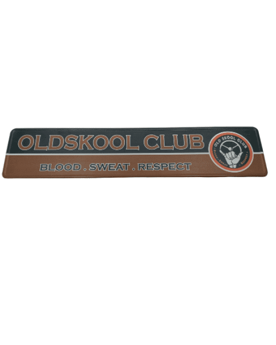 Plaque alu oldskool 52*12 cm