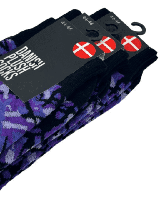 Chaussette danois violet taille 44/46