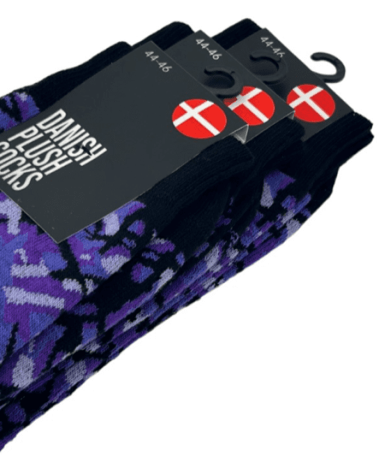 Chaussette danois violet taille 37/39