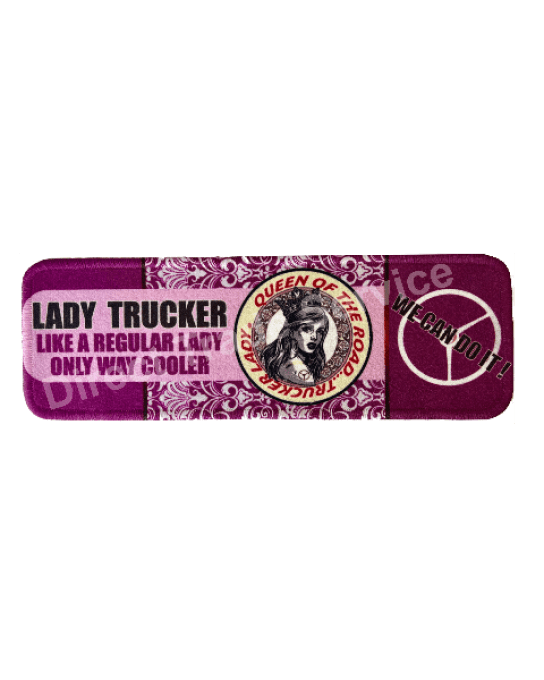 Tapis tableau de bord 60X20cm lady trucker