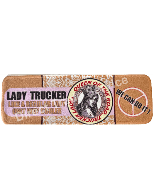 Tapis tableau de bord 50X12cm lady trucker