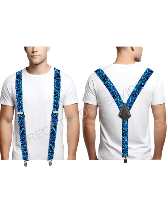 Bretelle bleu aspect danois