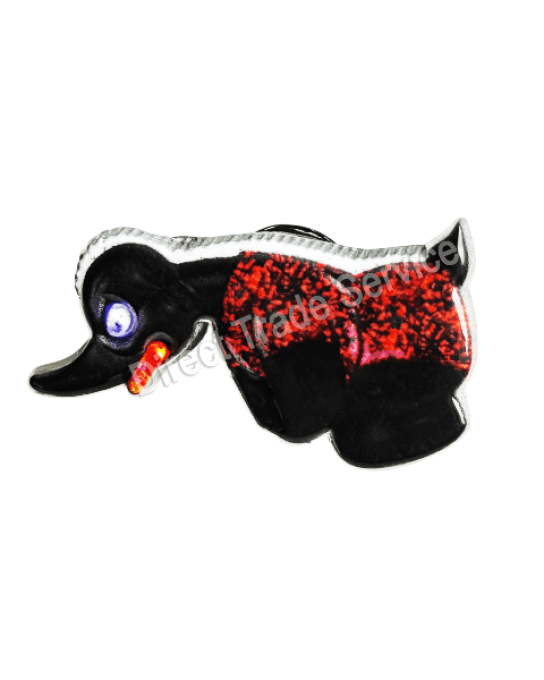 Pins duck danois rouge