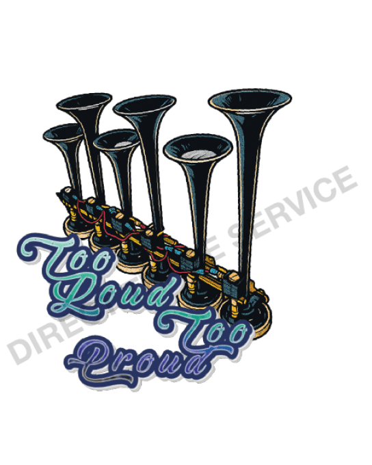 Autocollant Too loud too Proud