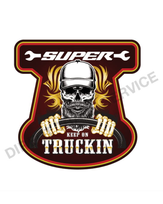 Autocollant keep on truckin