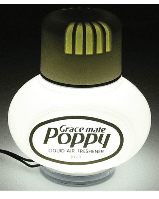 support poppy lumineux blanc allume cigare 
